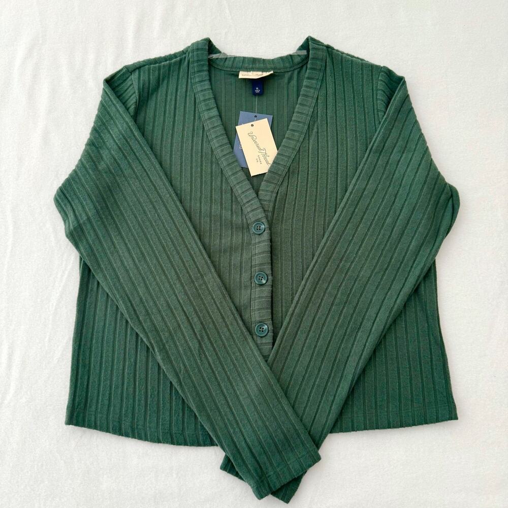 Universal Thread Women’s XL Green V-Neck Cardigan Long Sleeve Knit Sweater MWT